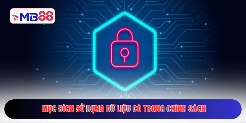 Mục đích sử dụng dữ liệu có trong chính sách